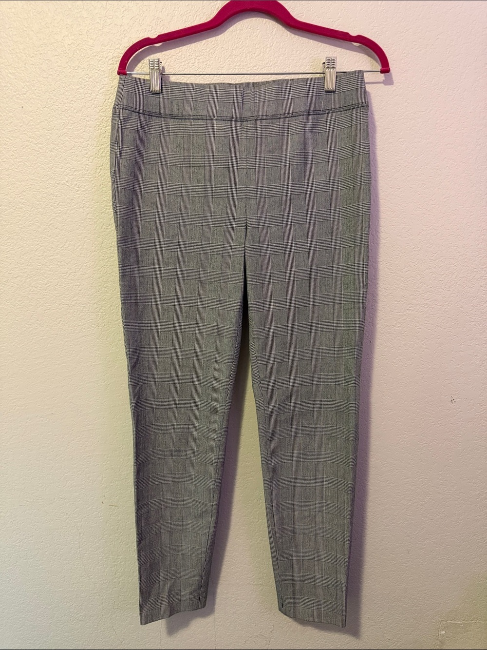 Talbots Grey Plaid Ankle Pants